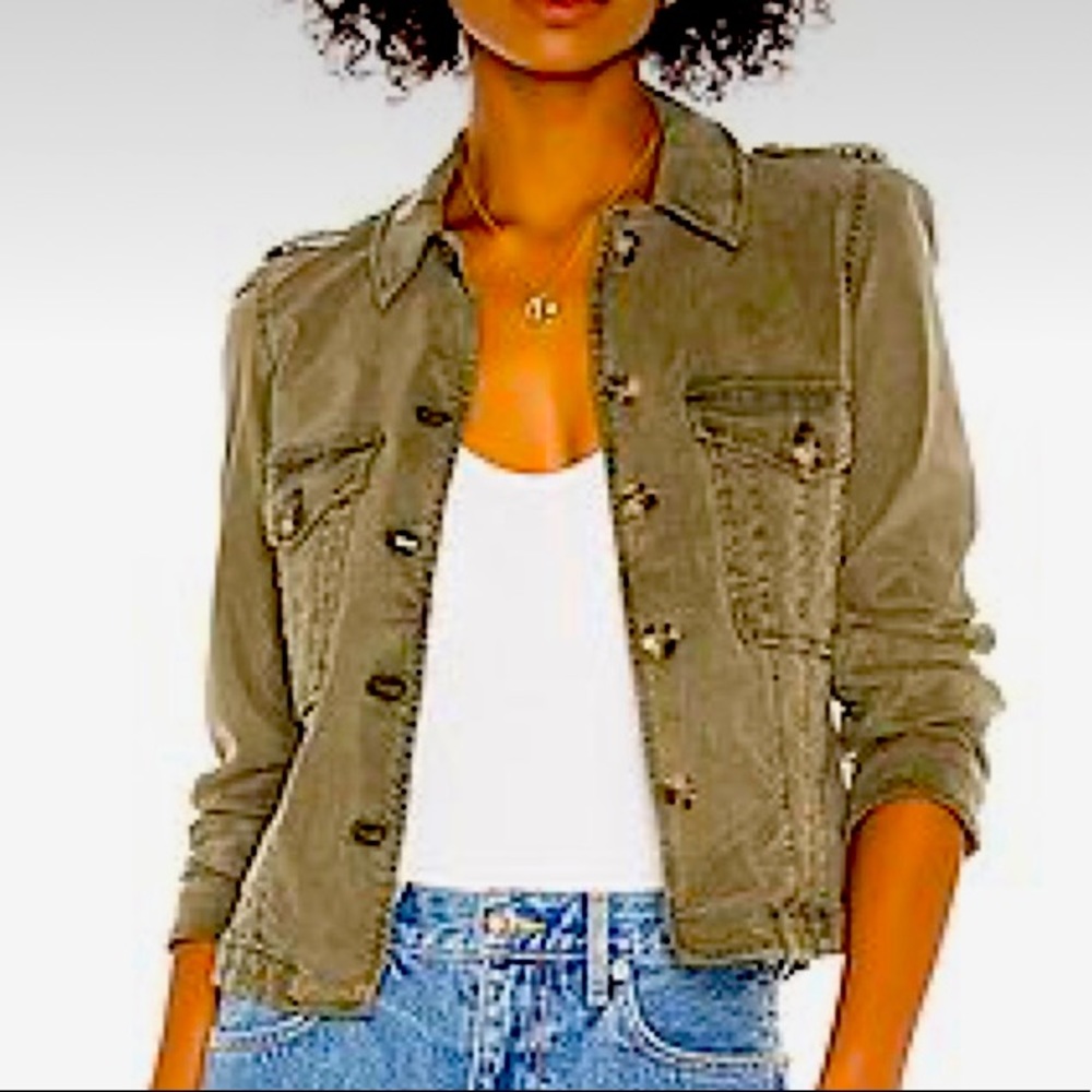 PAIGE Pacey Jacket in Vintage Green